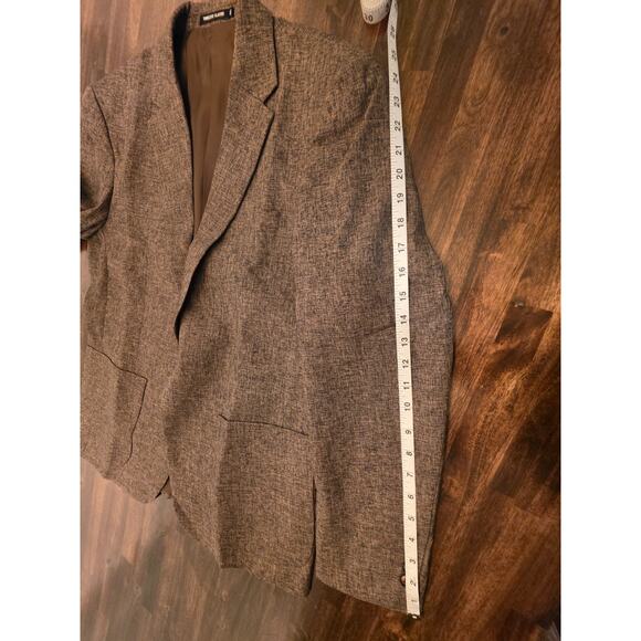 Timeless Classic Blazer Men's 40 Brown Textured 1-Button Sport Coat Jacket - Picture 7 of 9